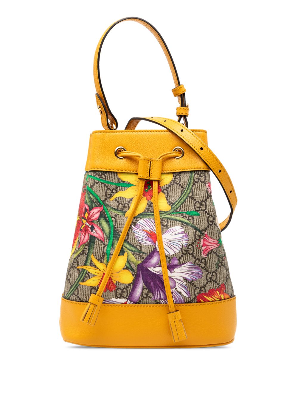 2016-2026 Small GG Supreme Flora Ophidia bucket bag