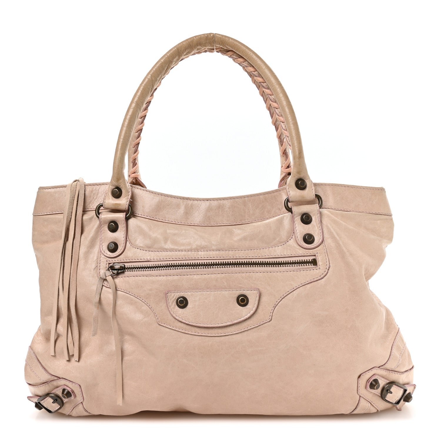 Balenciaga Chevre Classic Hardware Purse Bubblegum