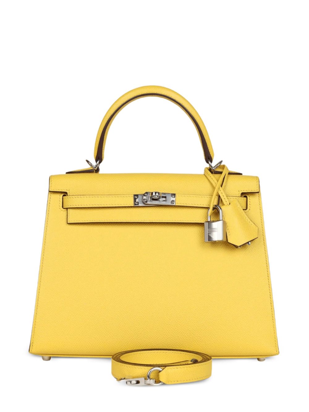 Hermes 2024 Kelly 25 Sellier Epsom palladium-hardware tote bag