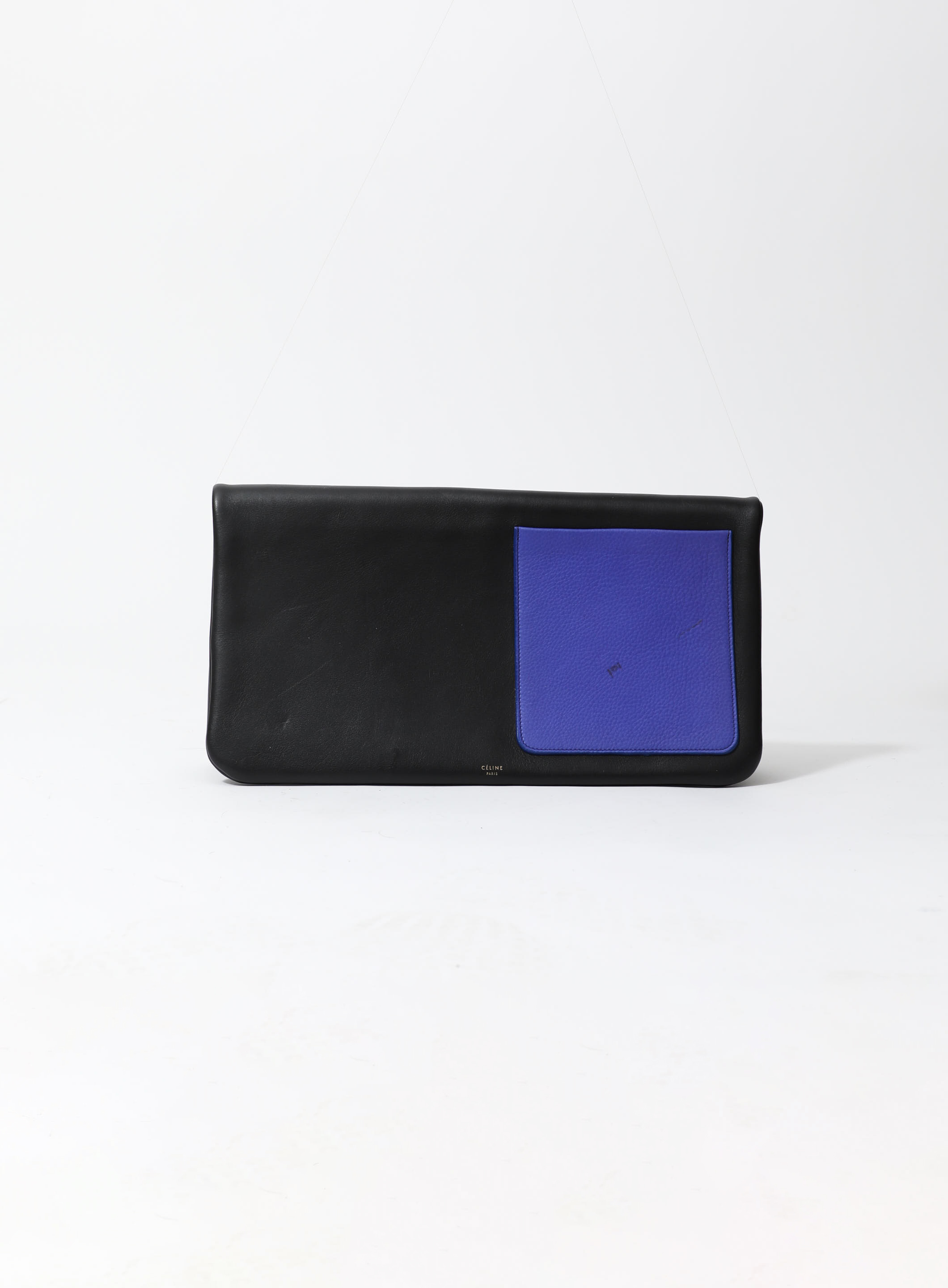Celine Bicolor Fold Over Clutch