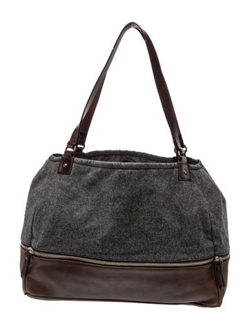 Brunello Cucinelli Wool Shoulder Bag