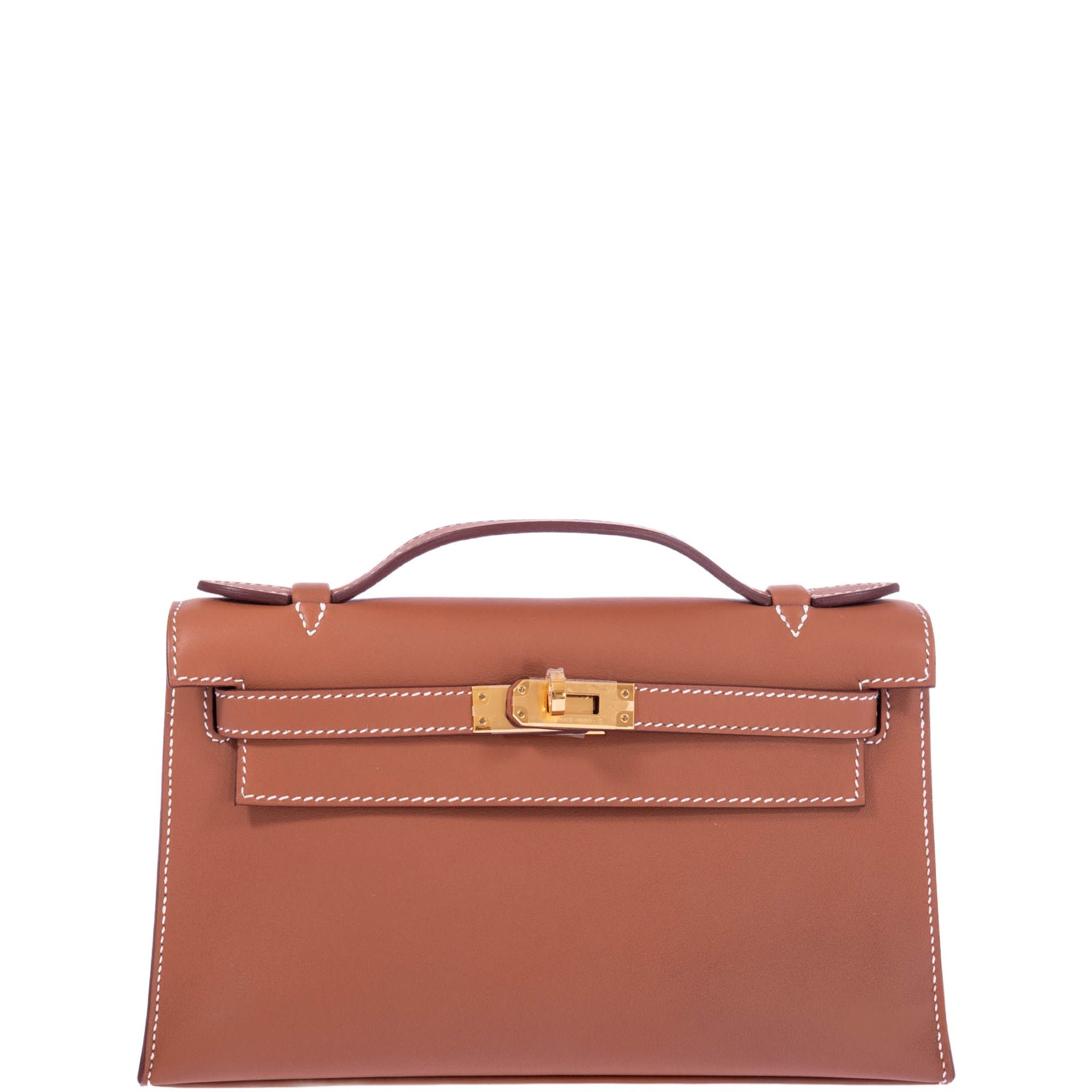 Hermes Hermès Kelly Mini Pochette Gold Swift Gold Hardware