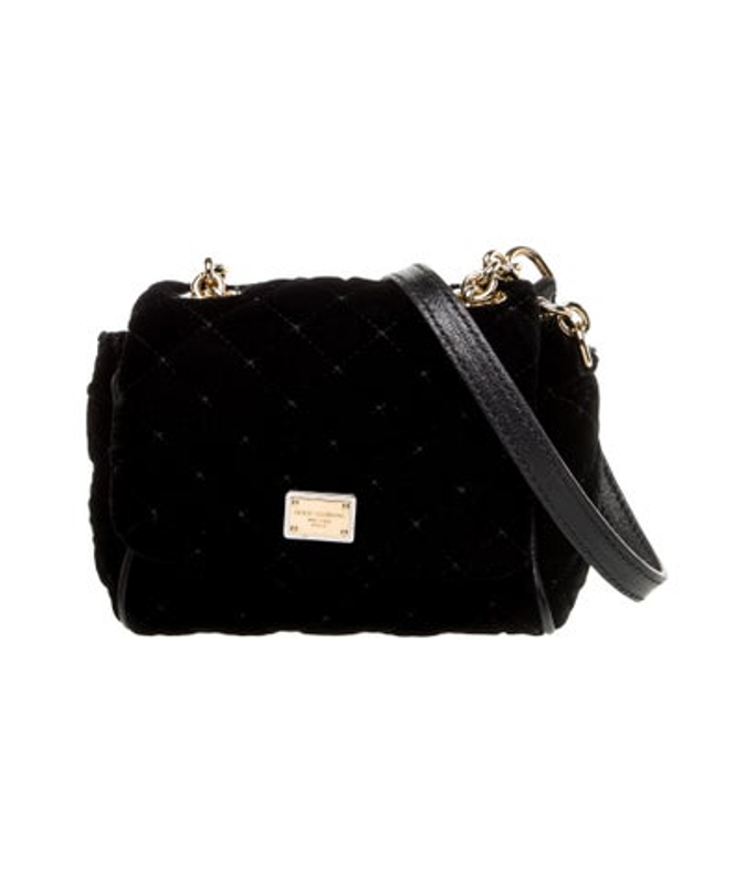 Dolce & Gabbana Gabbana Velvet Shoulder Bag