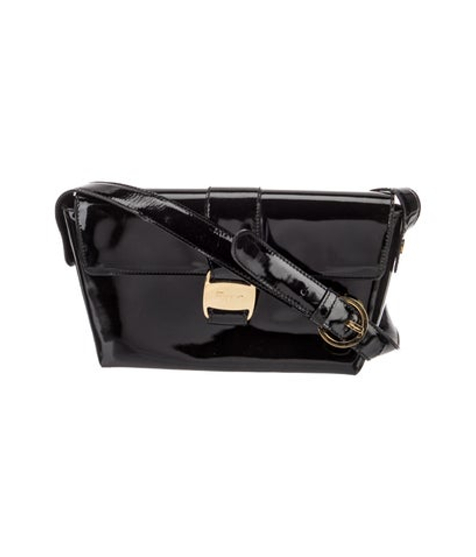 Salvatore Ferragamo Ferragamo Patent Leather Shoulder Bag