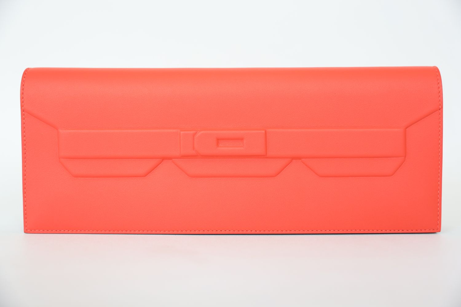 Hermes Hermes Shadow Birkin Cut Clutch, Orange Field Swift W 2024, New in Box