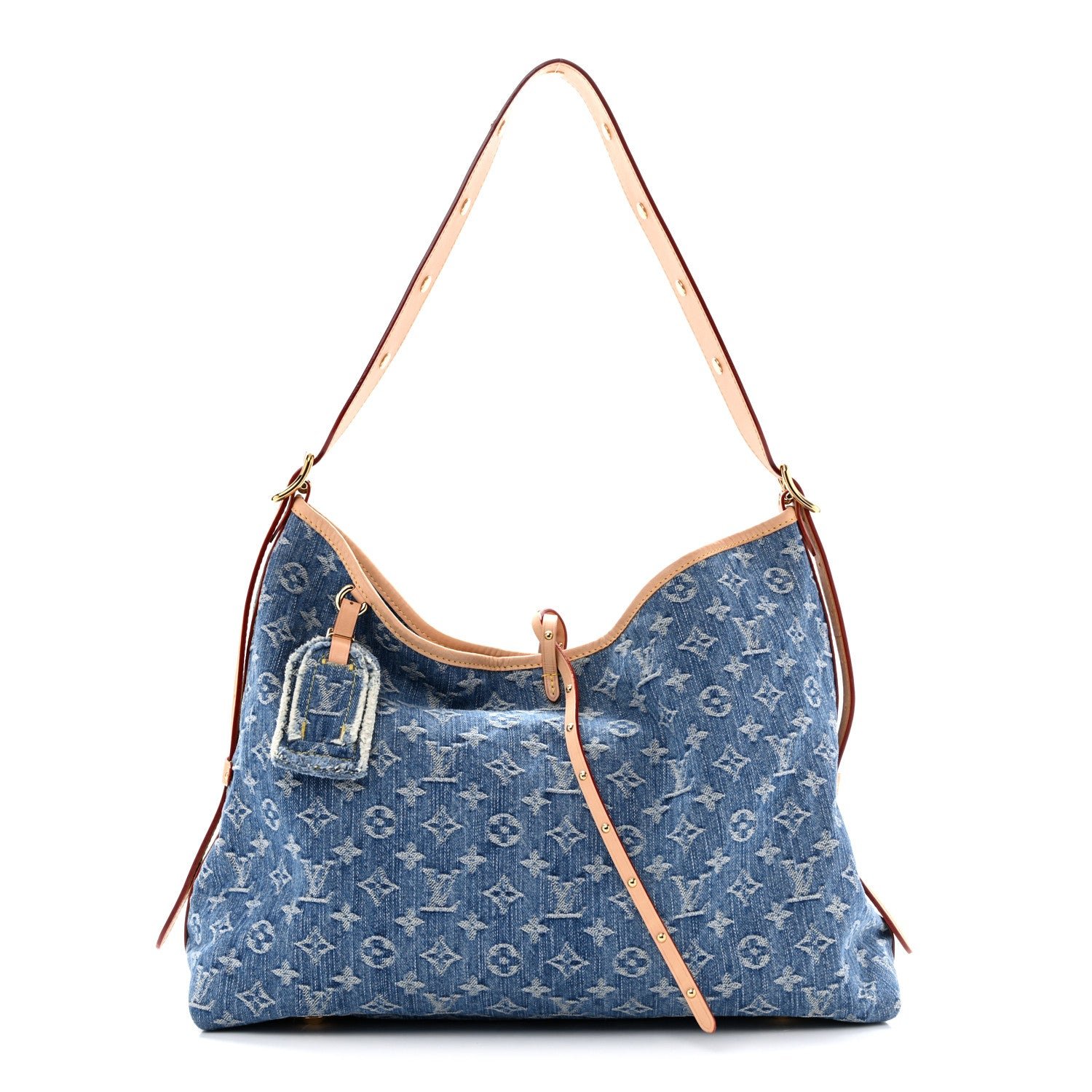 Louis Vuitton Monogram Denim CarryAll MM Blue