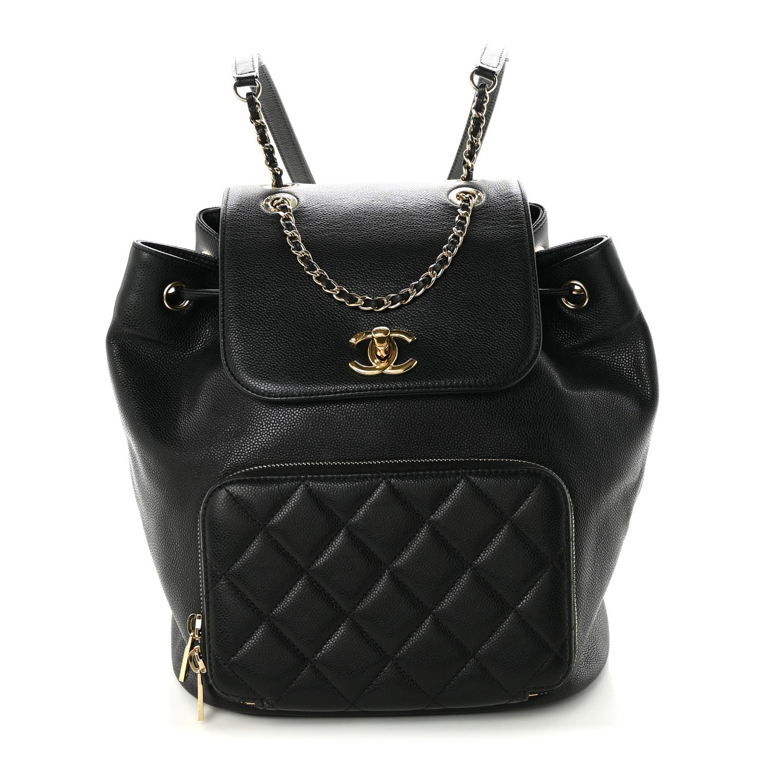 Chanel Caviar Quilted Business Affinity Backpack Black