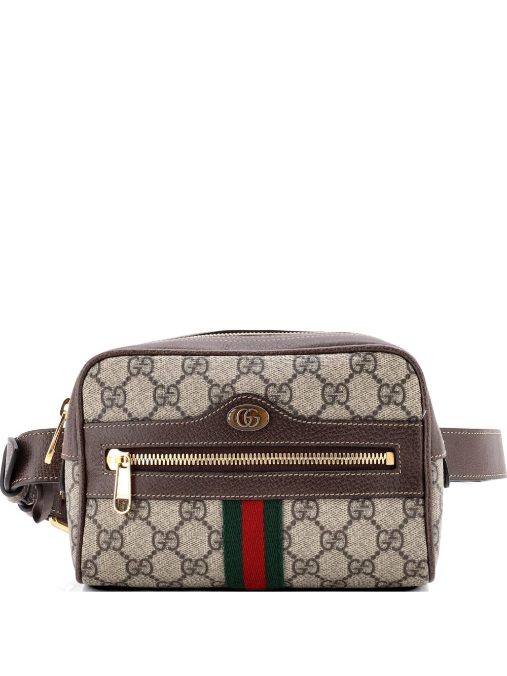 Ophidia GG Coated Canvas Small belt bag