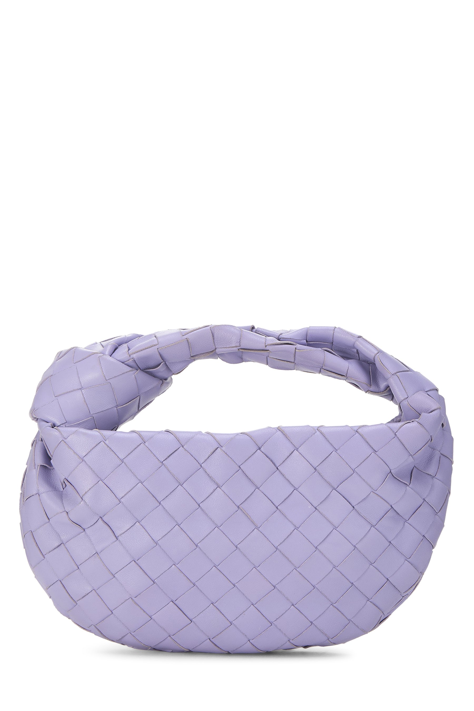 Purple Intrecciato Leather Jodie Mini