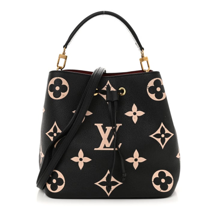 Louis Vuitton Empreinte Monogram Giant Neonoe MM Black Beige