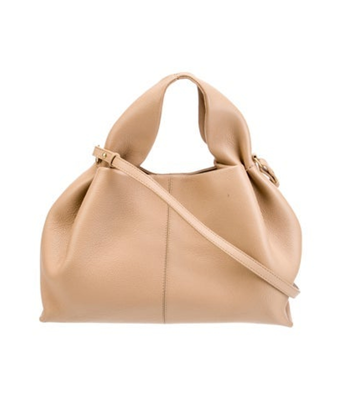 Polene Leather Top Handle Bag