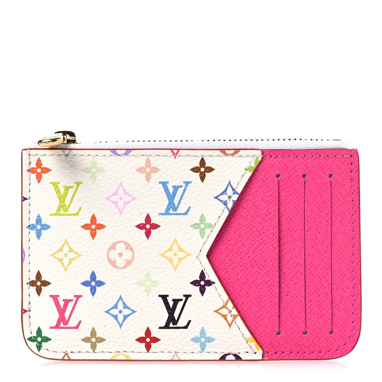 Louis Vuitton LV X TM Monogram Romy Card Holder Kawaii Pink