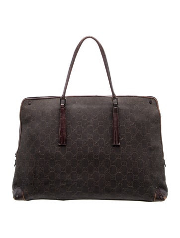 GG Canvas Weekender Bag Vintage