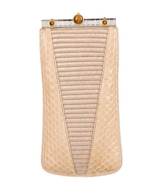 Judith Leiber Leiber Snakeskin Suitcase Vintage