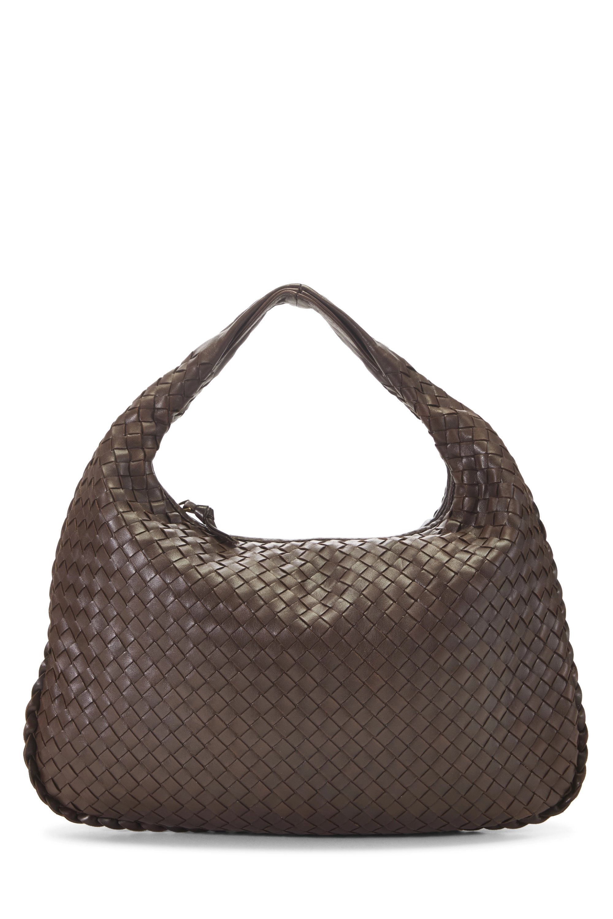 Brown Intrecciato Veneta Hobo Medium