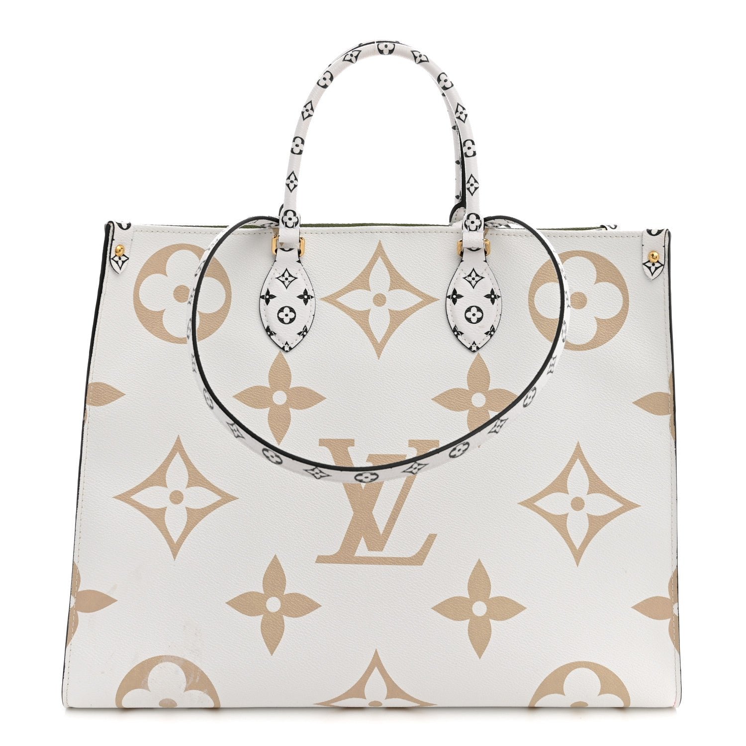 Louis Vuitton Monogram Giant Onthego GM Kaki Beige