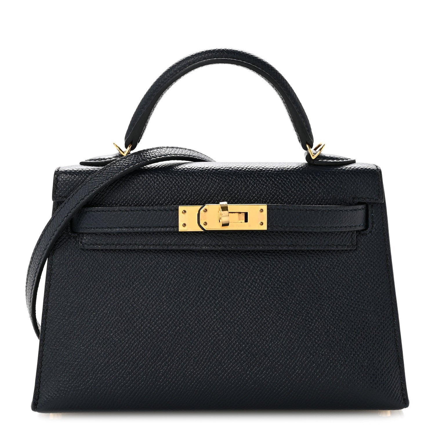 Hermes Epsom Mini Kelly Sellier 20 Bleu Indigo