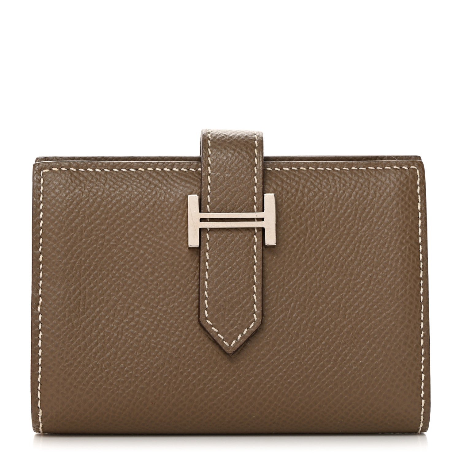 Hermes Epsom Mini Bearn Wallet Etoupe