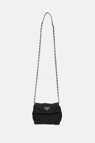 Quilted Nylon Crossbody Bag