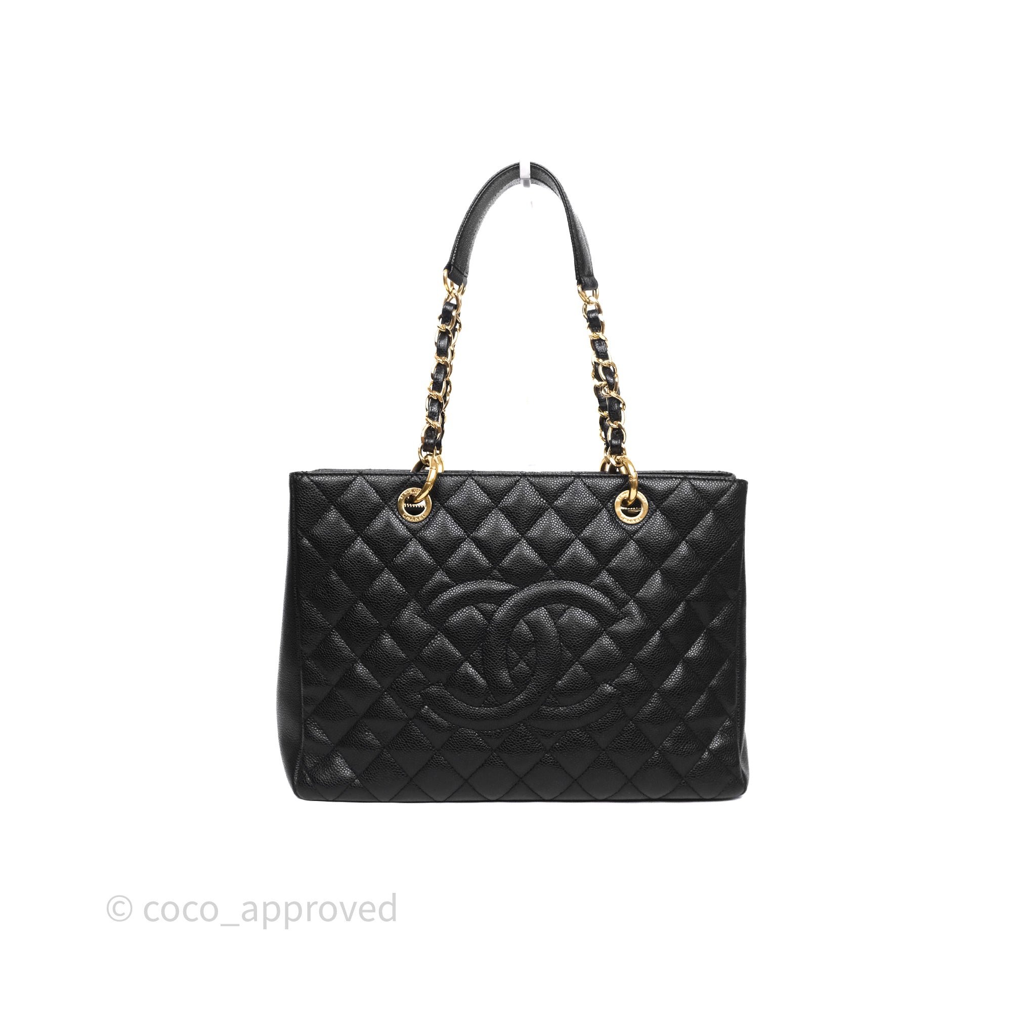 Chanel GST Black Caviar Gold Hardware