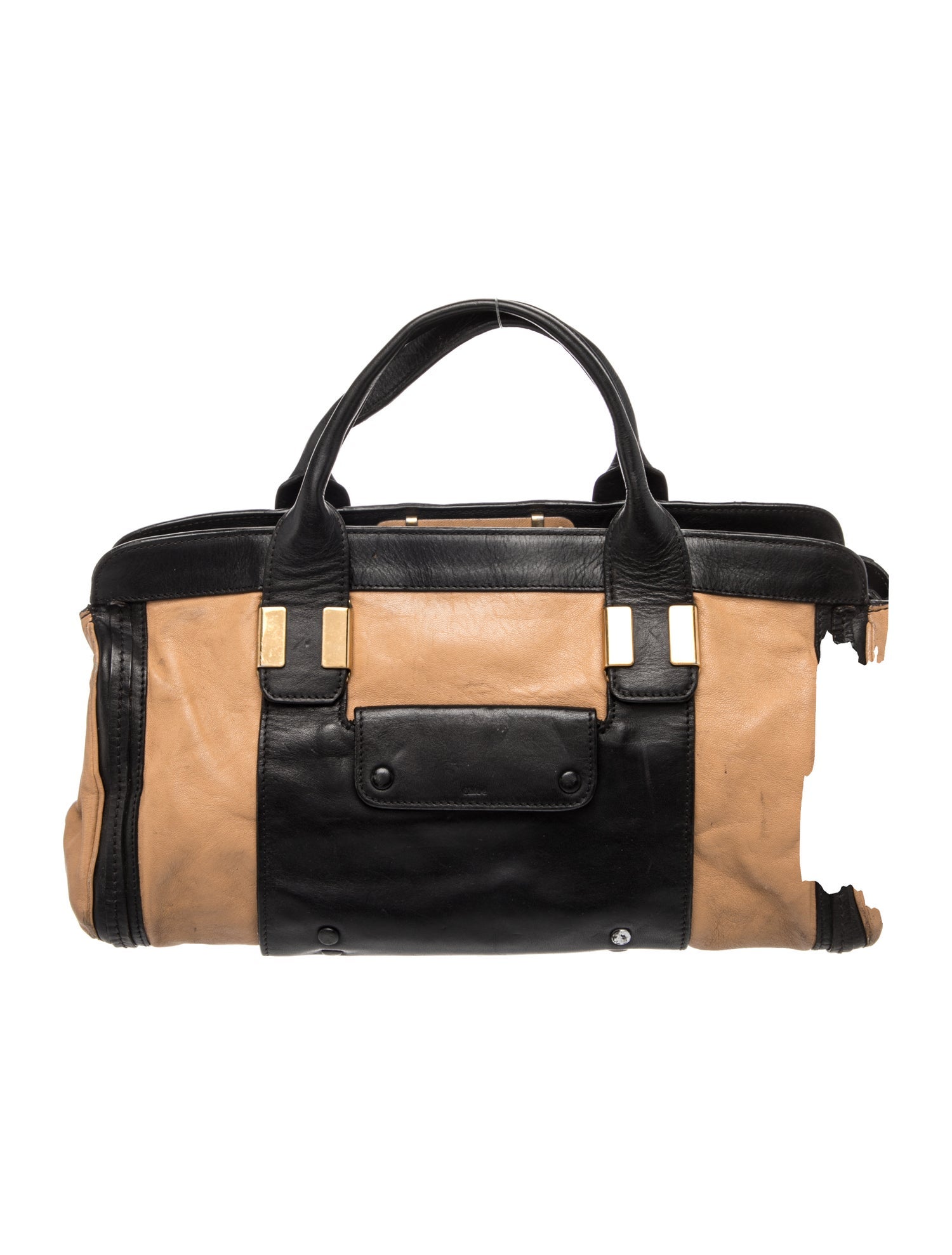 Leather Top Handle Bag