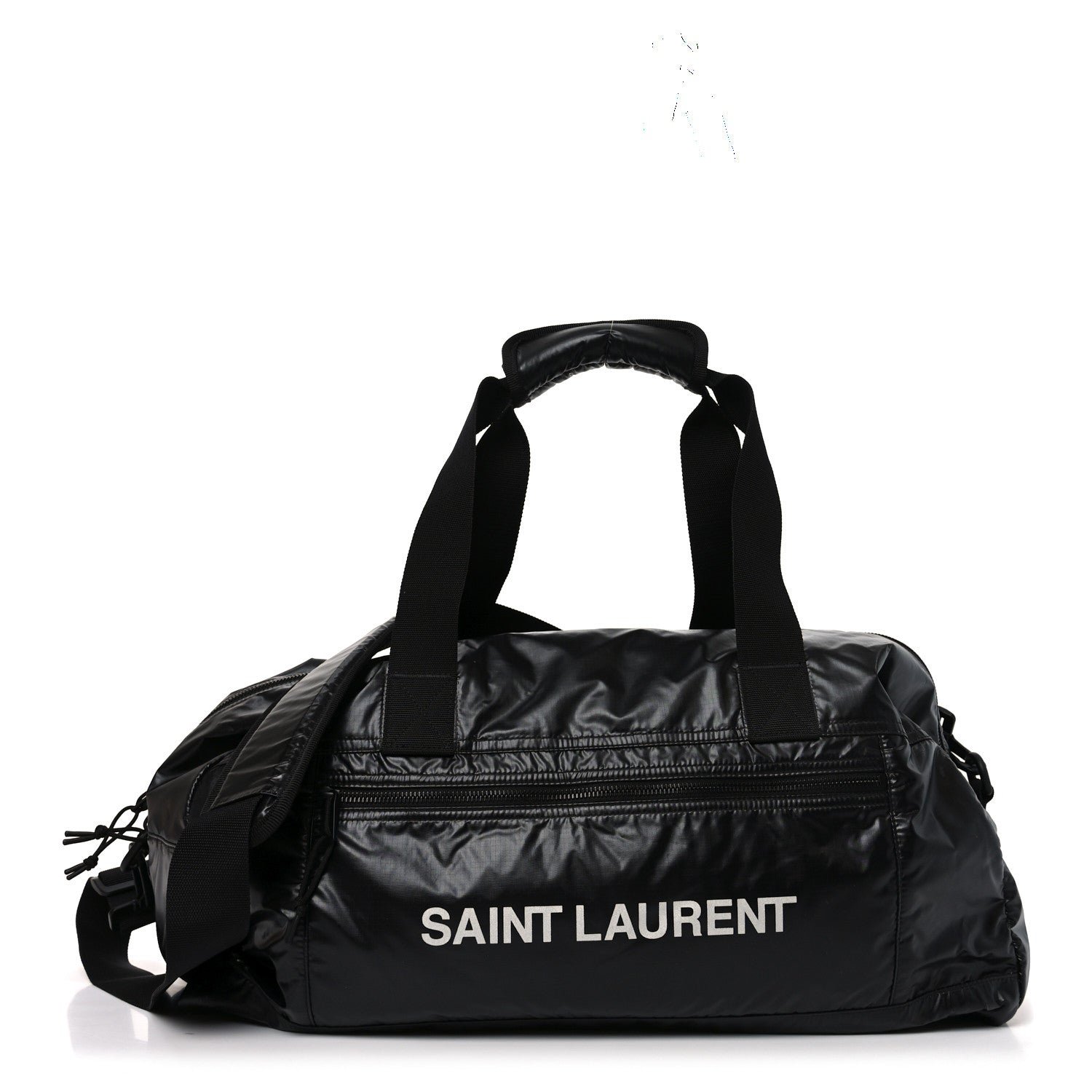 Saint Laurent Nylon Nuxx Ripstop Duffle Black White