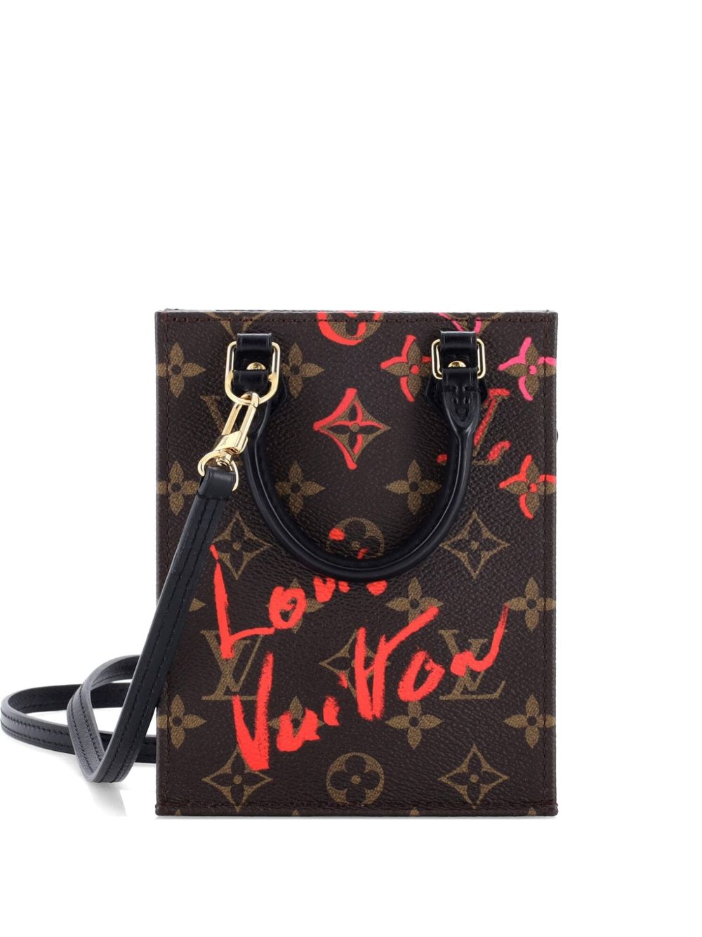 Petit Sac Plat Bag Limited Edition Fall in Love Monogram Canvas tote bag