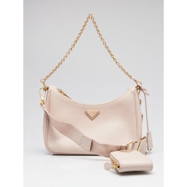 Prada Ninfea Saffiano Lux Leather 2005 Re-Edition Shoulder Bag 1BH204