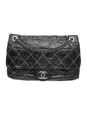 Maxi Double Stitch Flap Bag