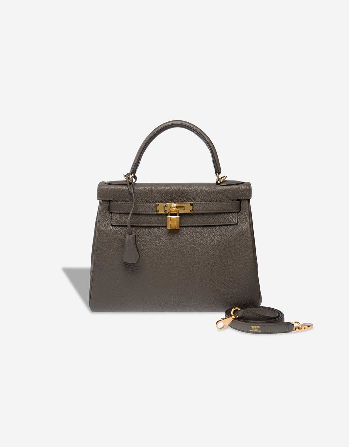 Hermes 
		Kelly 28 Togo Gris Étain    