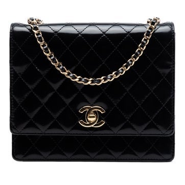 Patent Leather CC Quilted Patent Square Flap