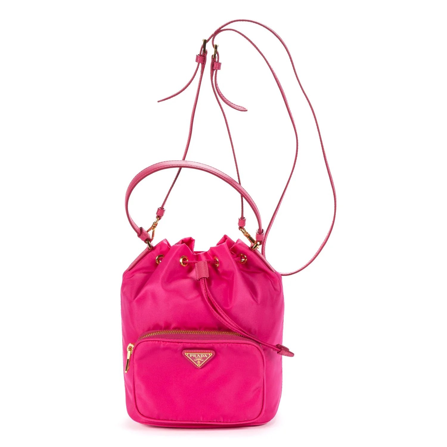 Canvas Re-Nylon Duet Bucket Bag