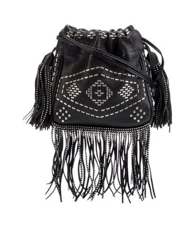 Saint Laurent Laurent Leather Helena Bucket Bag Small