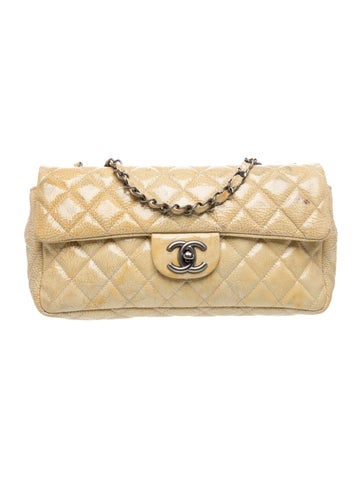 Crinkled E/W Single Flap Bag