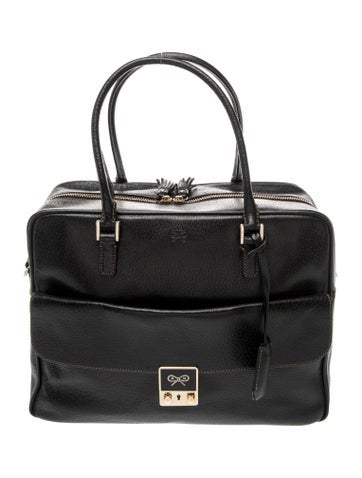Leather Top Handle Bag