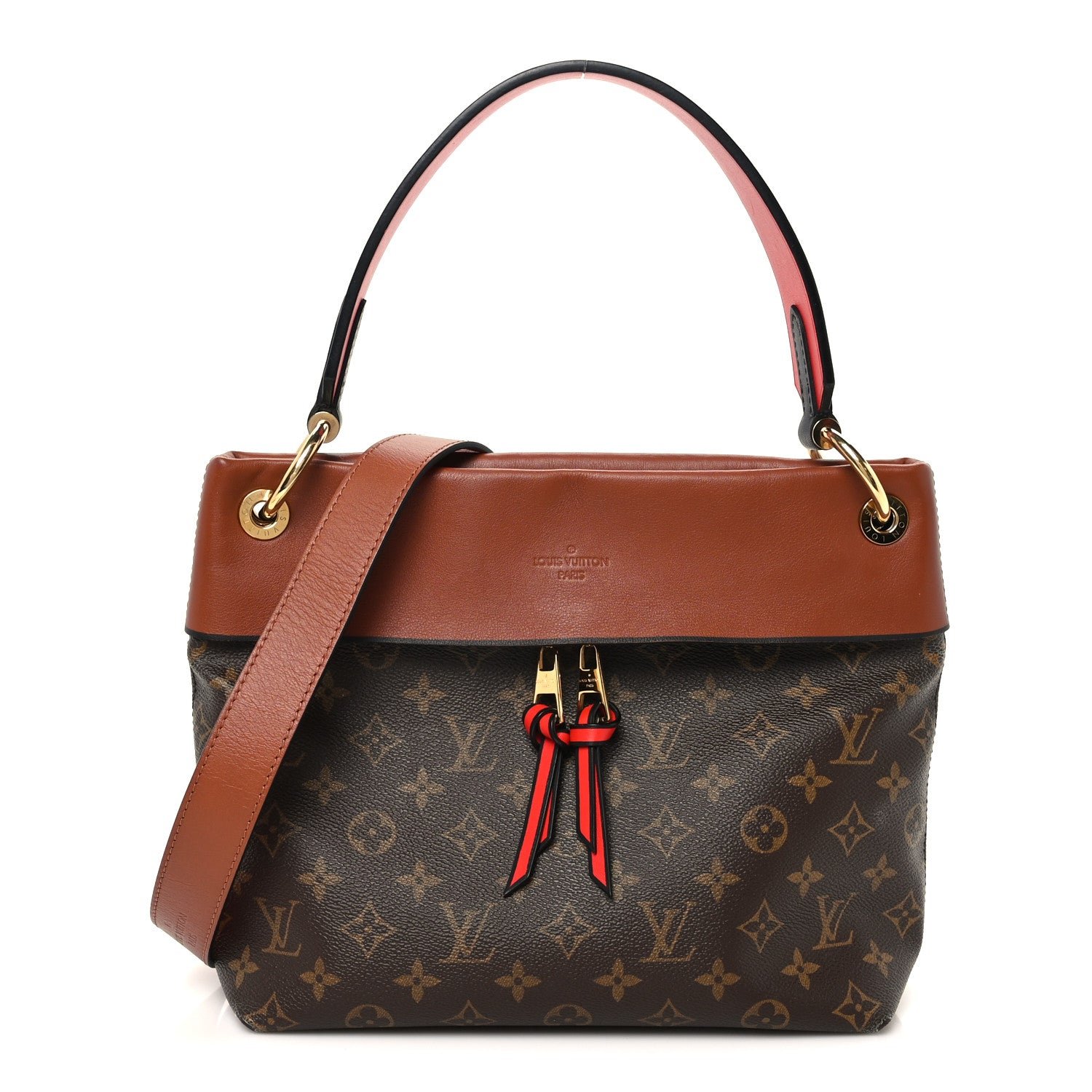 Monogram Tuileries Besace Caramel Rouge