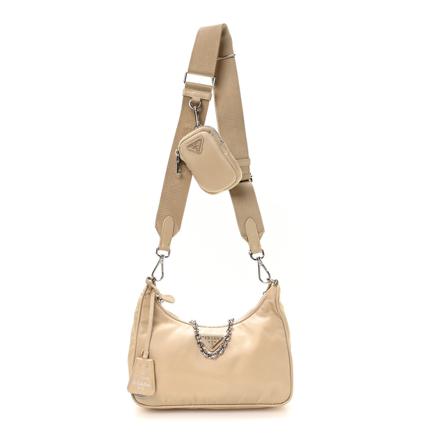 Prada Nylon Re-Edition 2005 Shoulder Bag Deserto
