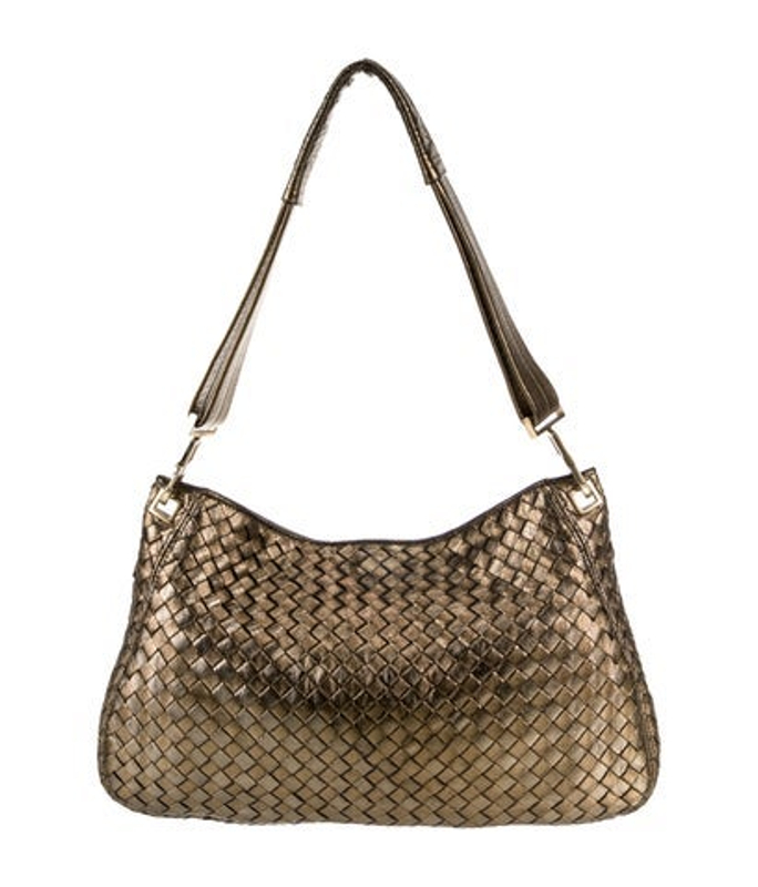 Bottega Veneta Veneta Intrecciato Shoulder Bag Vintage