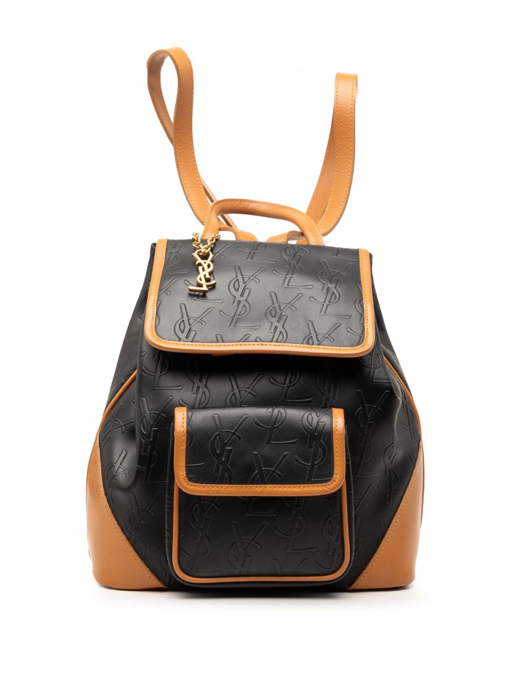 20th Century Monogram Embossed Leather backpack