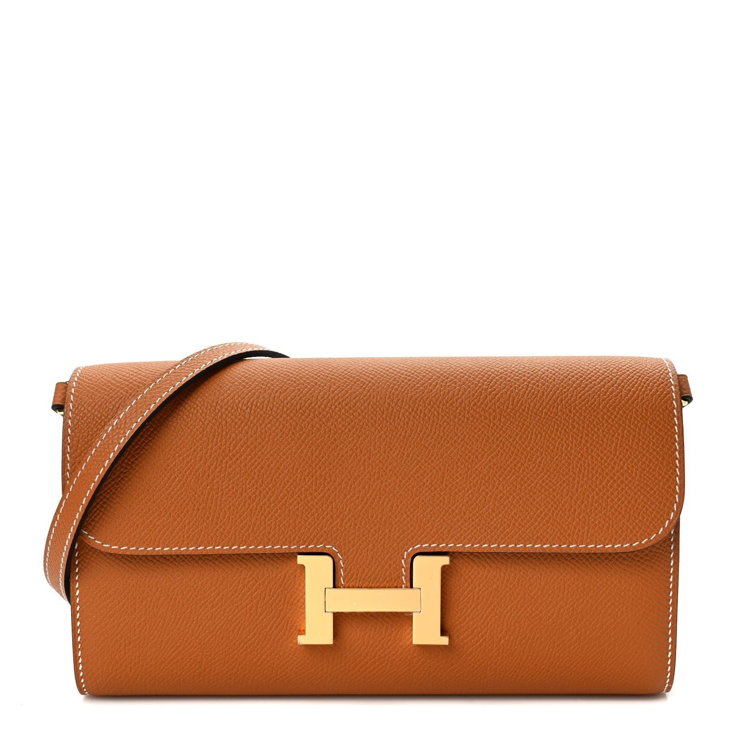 Hermes Epsom Constance Long Wallet To Go Gold