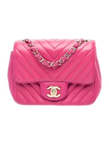 Classic Mini Chevron Square Flap Bag