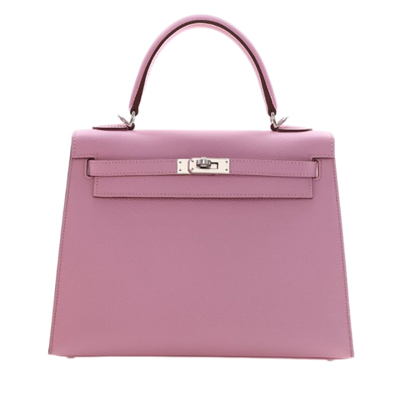 Mauve Sylvestre Epsom Sellier Kelly 25 Palladium Hardware, 2021