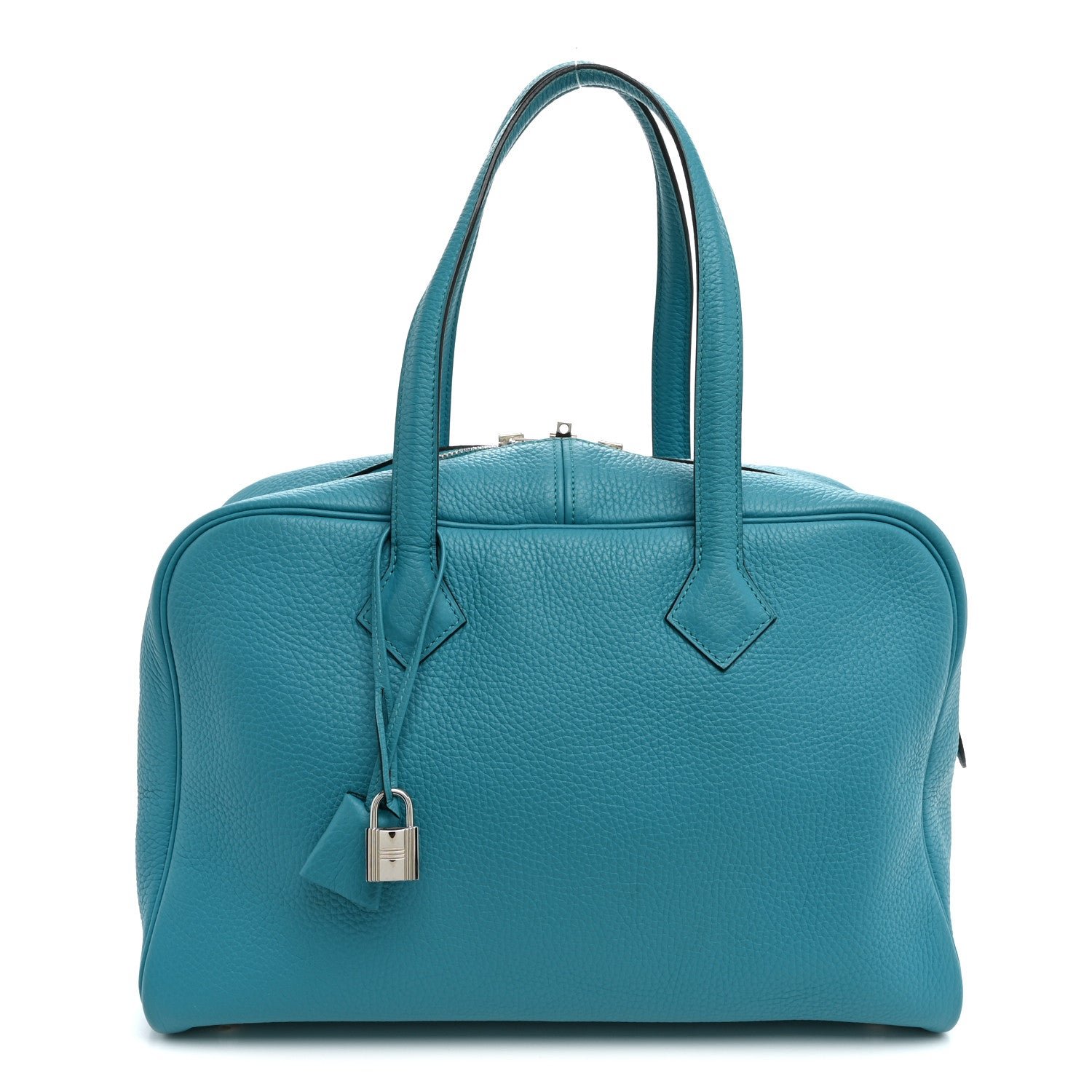 Hermes Hermes Taurillon Clemence Victoria II 35 Turquoise