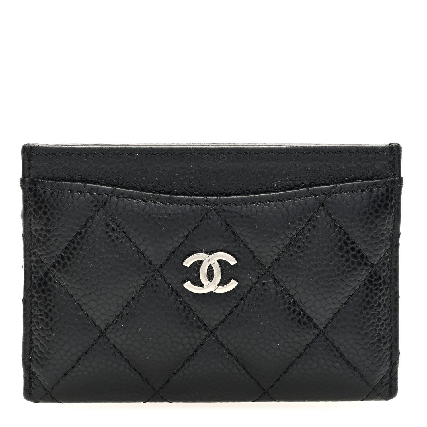 Chanel Caviar Quilted Card Holder Black