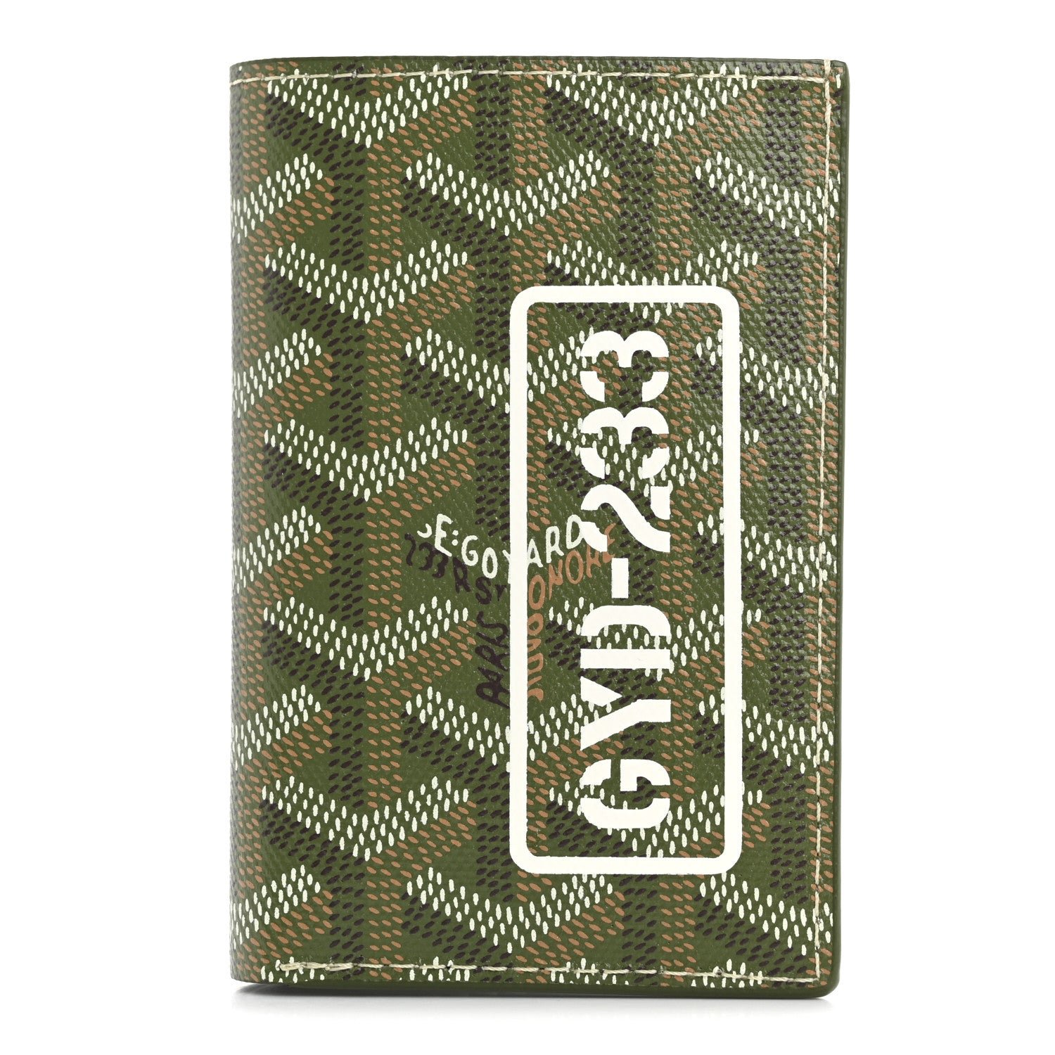 Goyard Goyardine Saint Pierre Card Holder Khaki