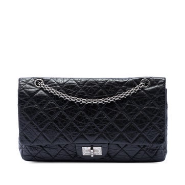Calf Leather Quilted Aged Calfskin Reissue 2.55 Double Flap