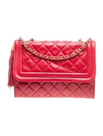 Quilted Tassel Flap Bag