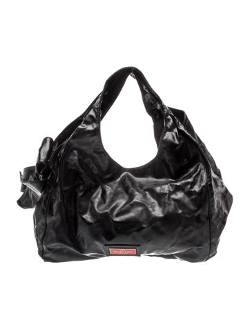Patent Leather Top Handle Bag
