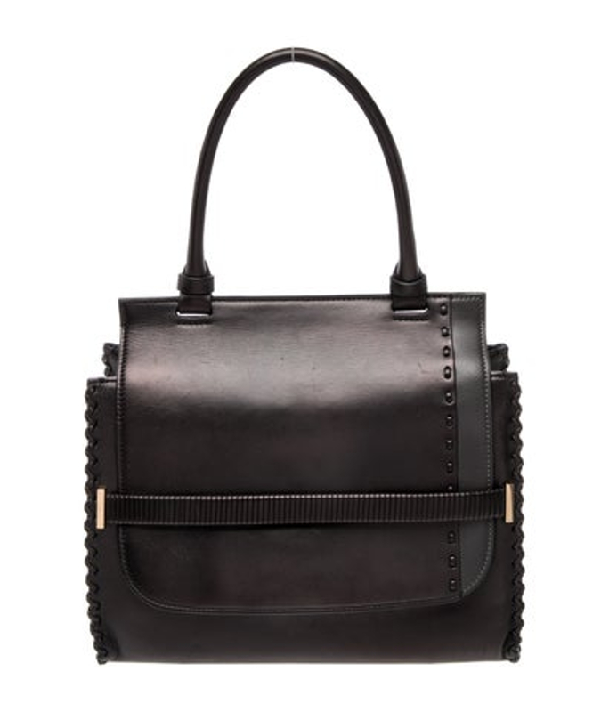 The Row Row Leather Top Handle Bag