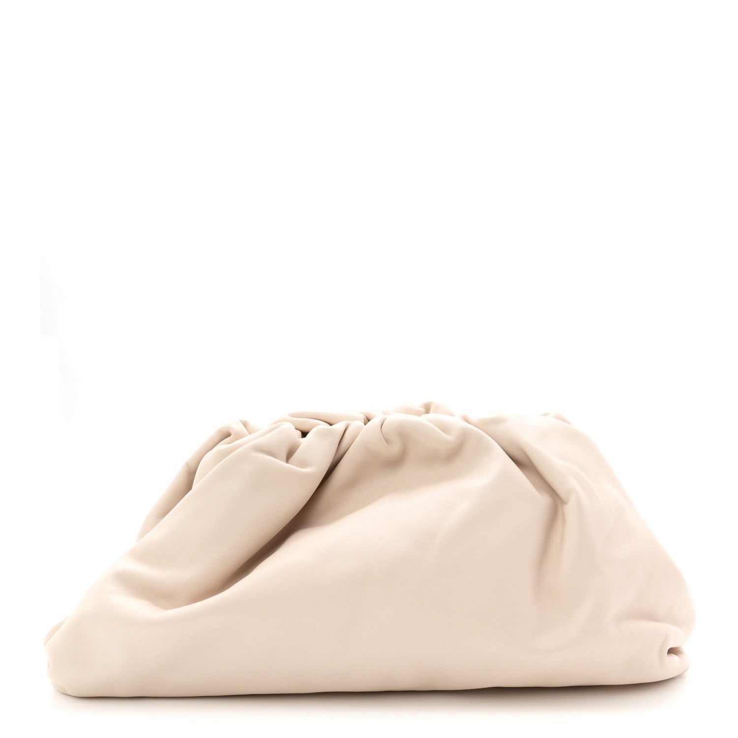 Bottega Veneta Smooth Butter Calf The Pouch Oversized Clutch Plaster